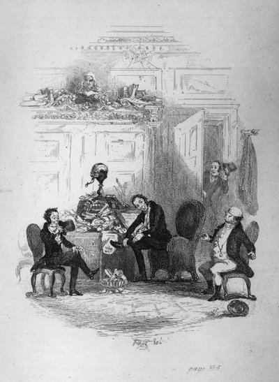 La Première Rencontre avec M. Serjeant Snubbin, illustration de 